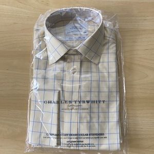 Men’s dress shirt- yellow patterned